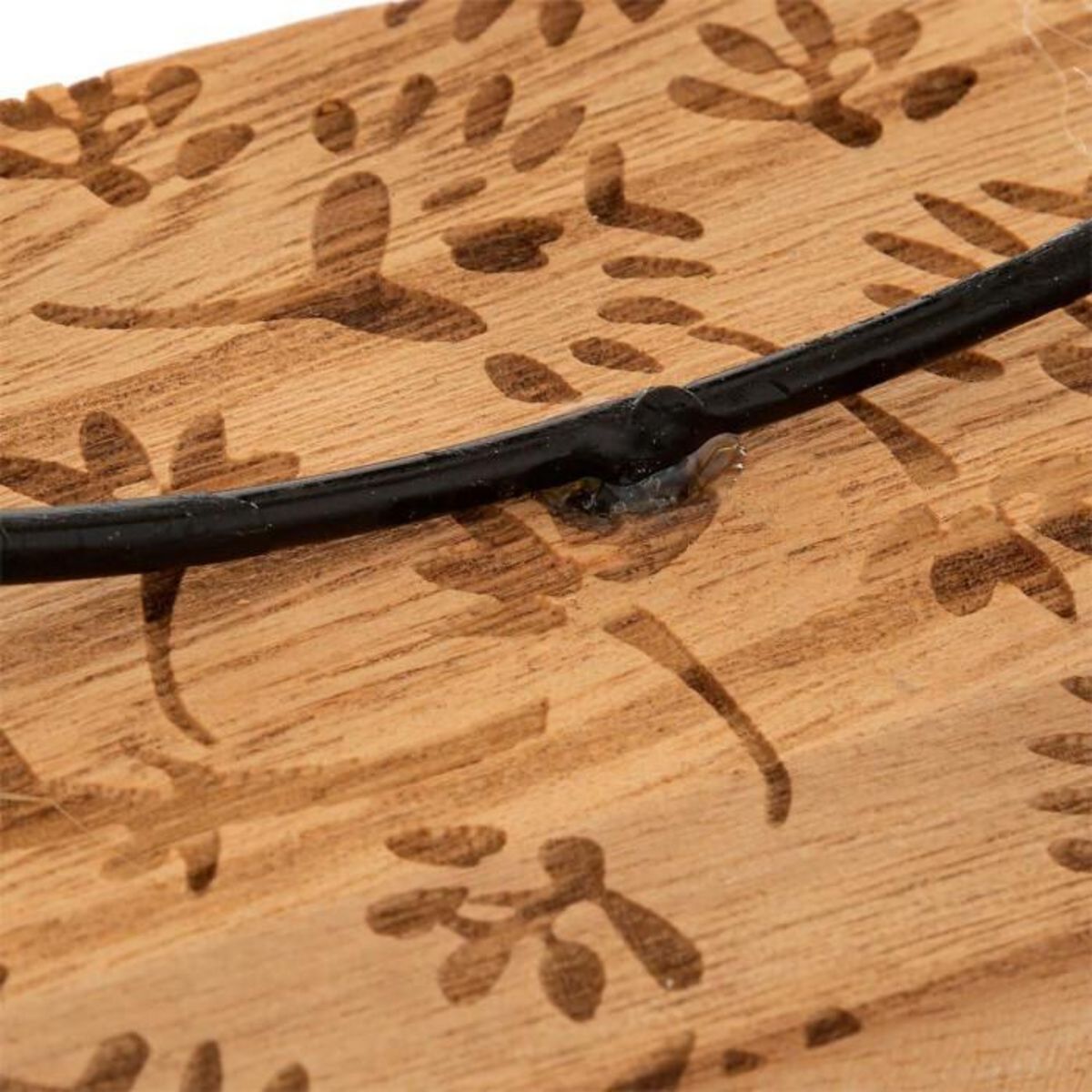 ATMOSPHERA Cercle Déco sur Pied  Lour  31cm Naturel & Noir