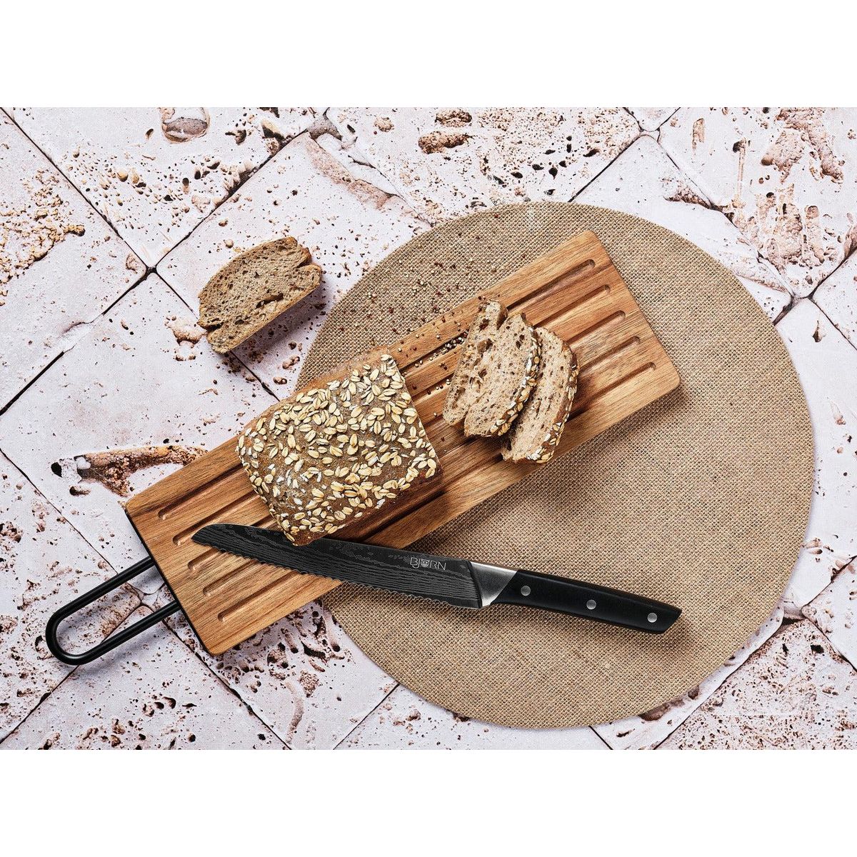 BJORN Planche à pain en bois d'acacia STINE - 39 x 13cm