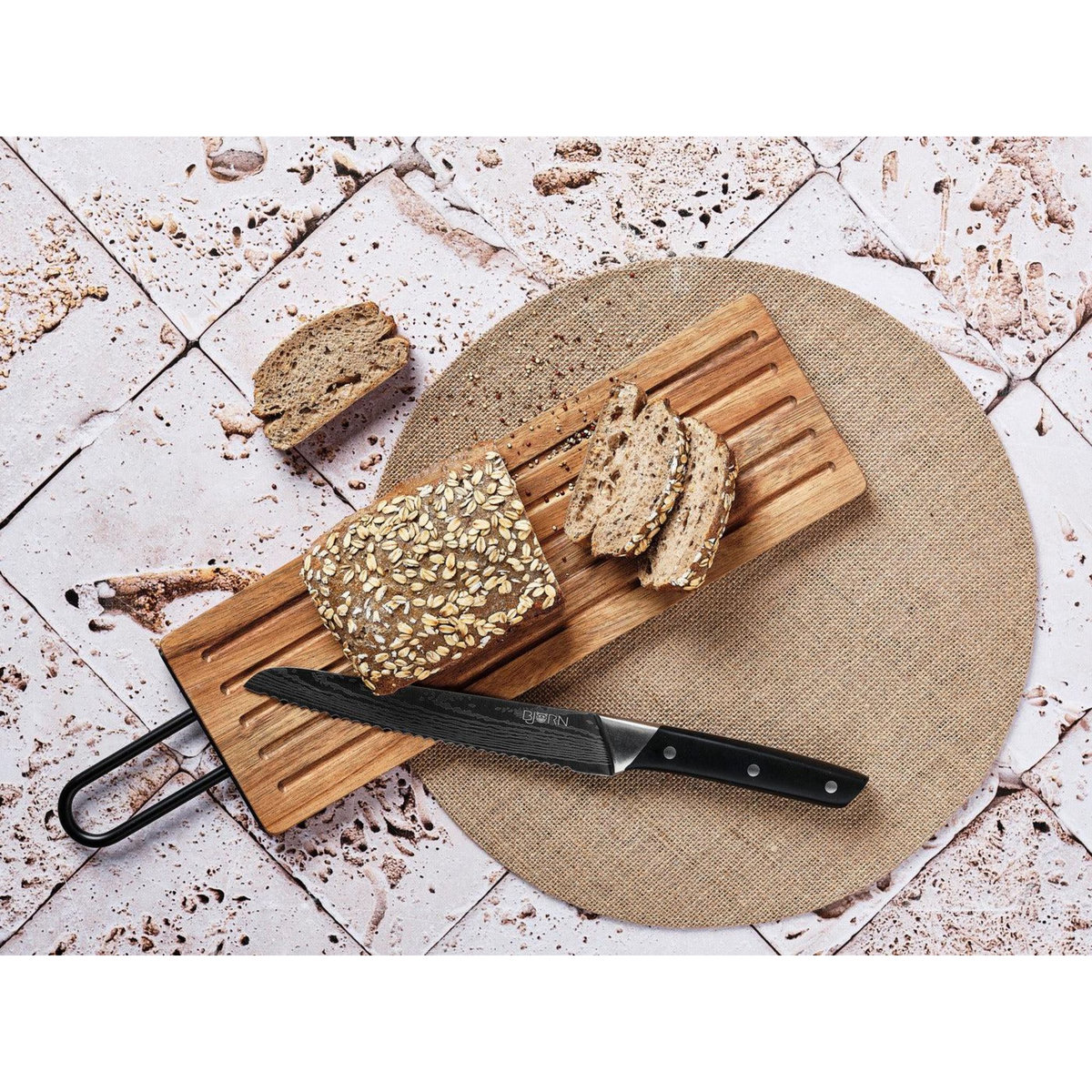 BJORN Planche à pain en bois d'acacia STINE - 39 x 13cm