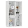 Voir la diapositive 3 : VIDAXL Bibliotheque/buffet blanc brillant 50x25x80cm Bois d'ingenierie