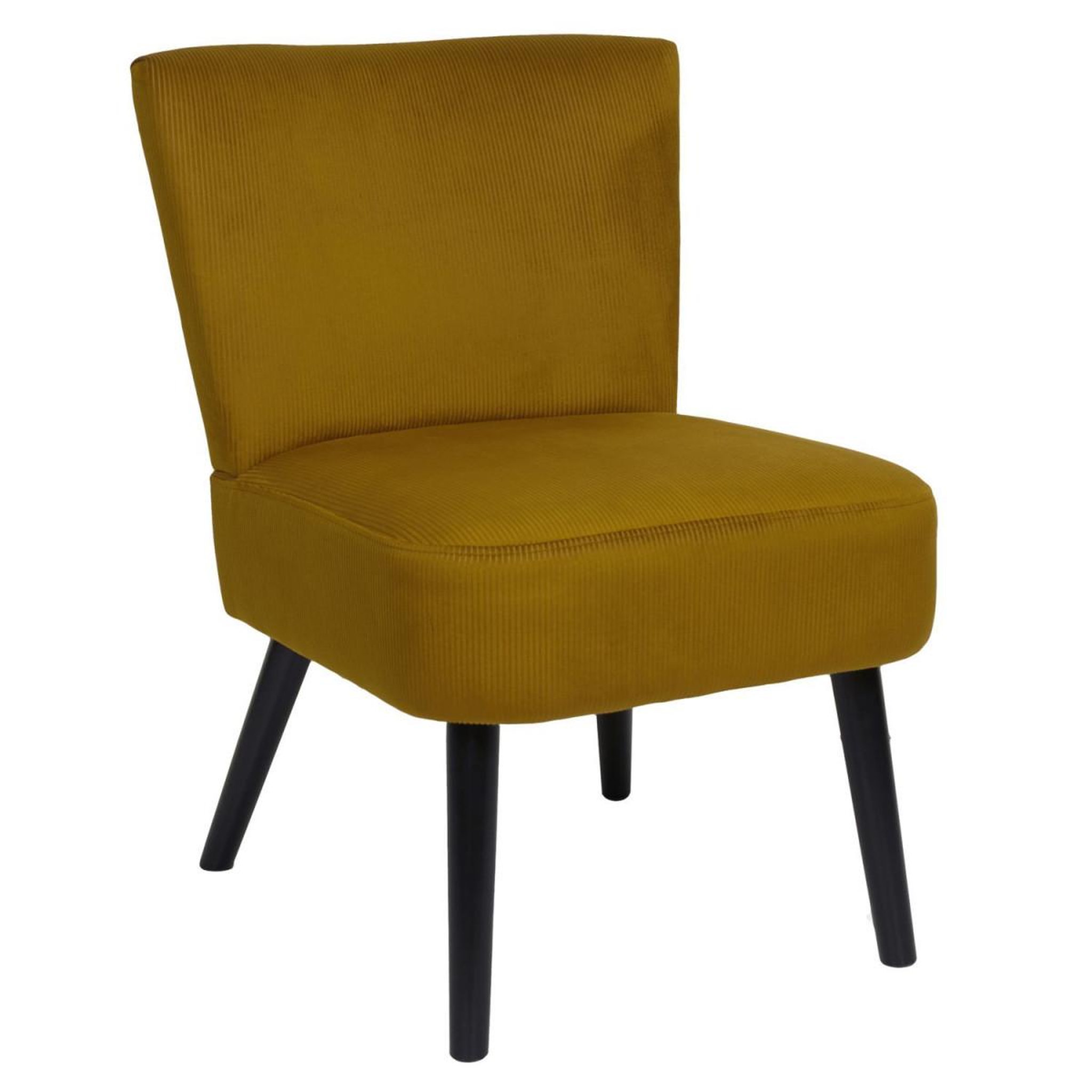 Voir la diapositive 3 : The Home Deco Factory Fauteuil crapaud  giulia  76cm jaune