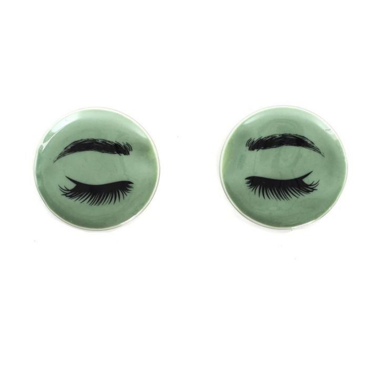 Paris Prix Lot de 2 Patchs Yeux  Rafraîchissant  6cm Noir