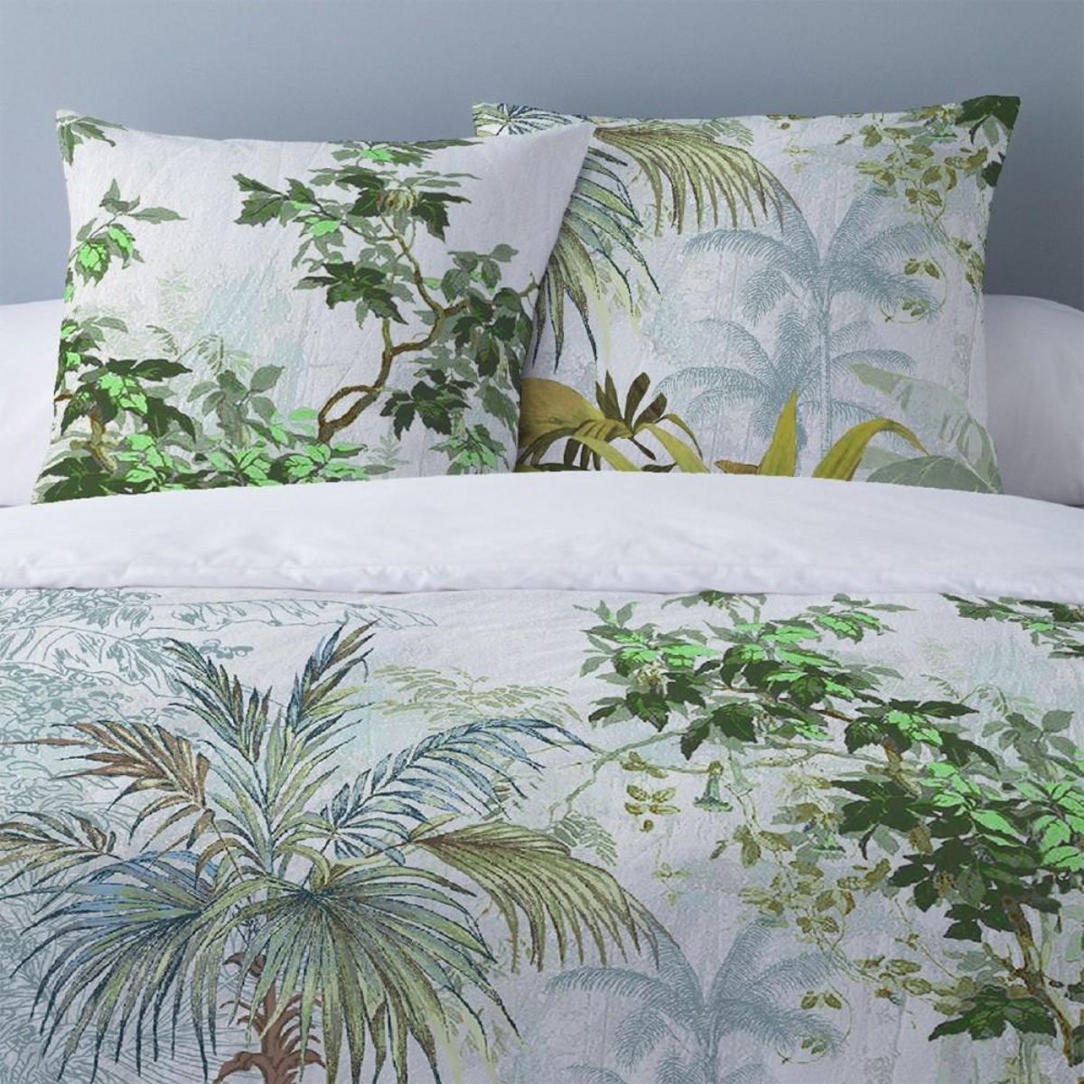 Dourev Housse de couette 220x240 Jessamine + 2 taies percale 76 fils