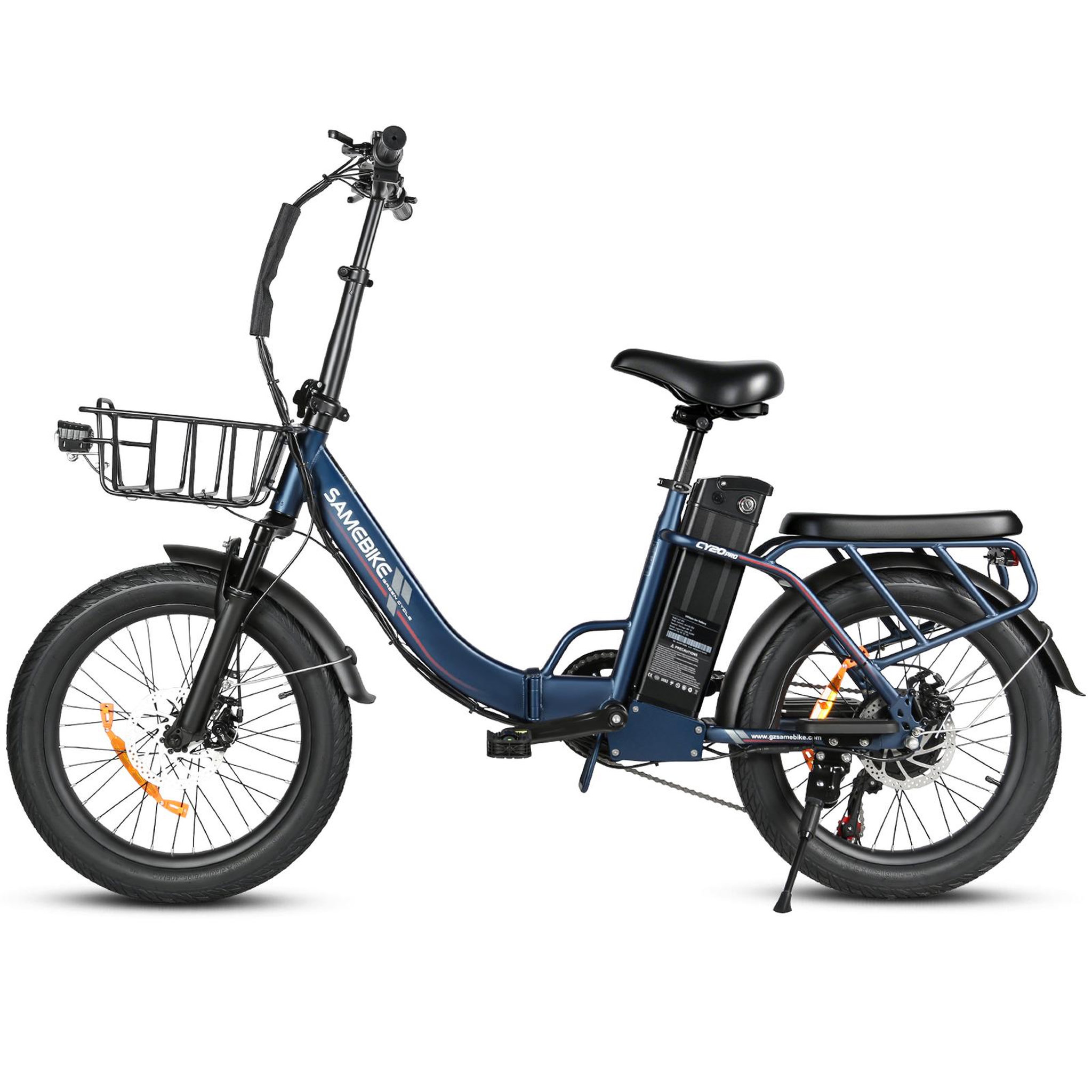 Voir la diapositive 2 : SAMEBIKE Vélo électrique pliant SAMEBIKE CY20 Pro