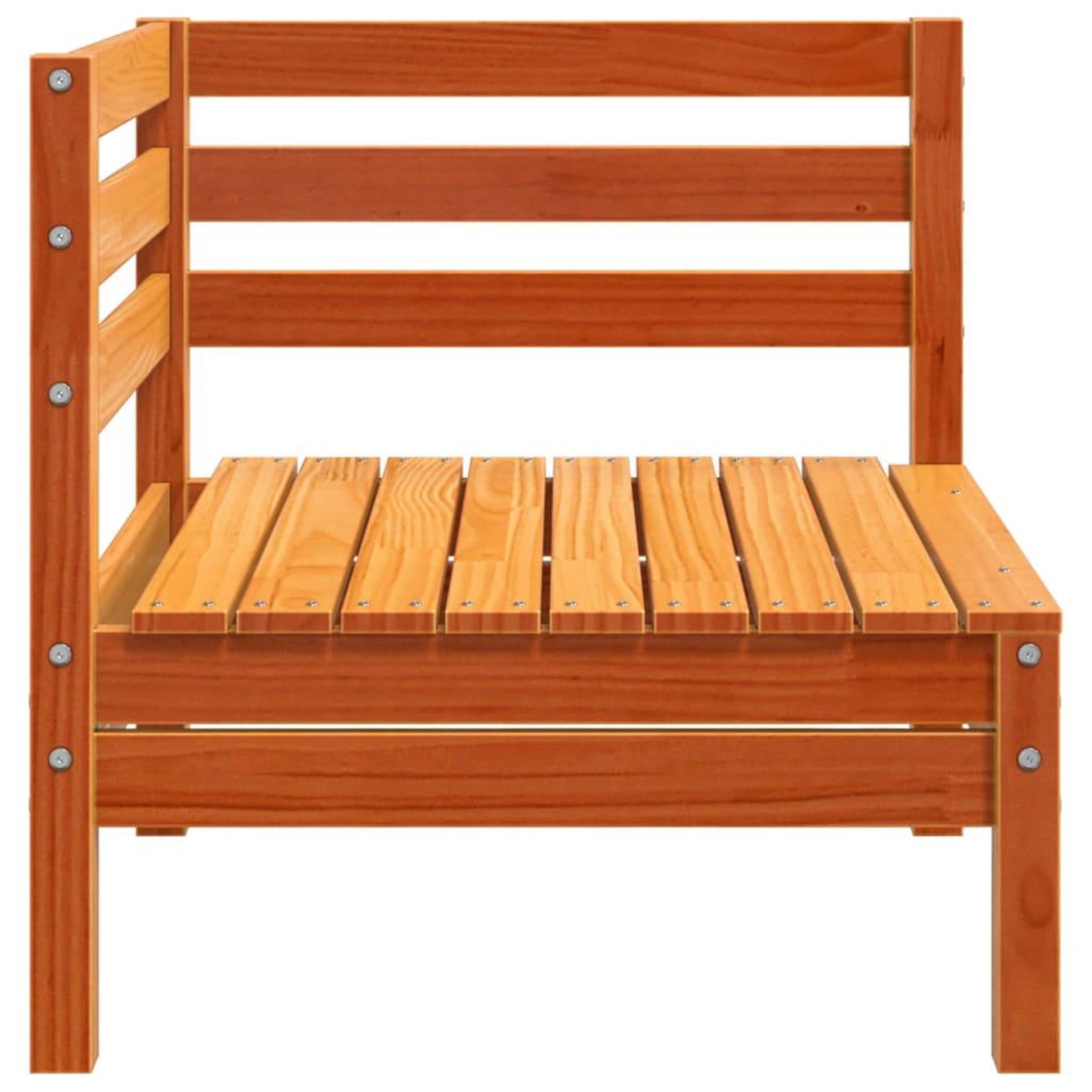 Voir la diapositive 5 : VIDAXL Canapes d'angle de jardin 2 pcs cire marron bois de pin massif