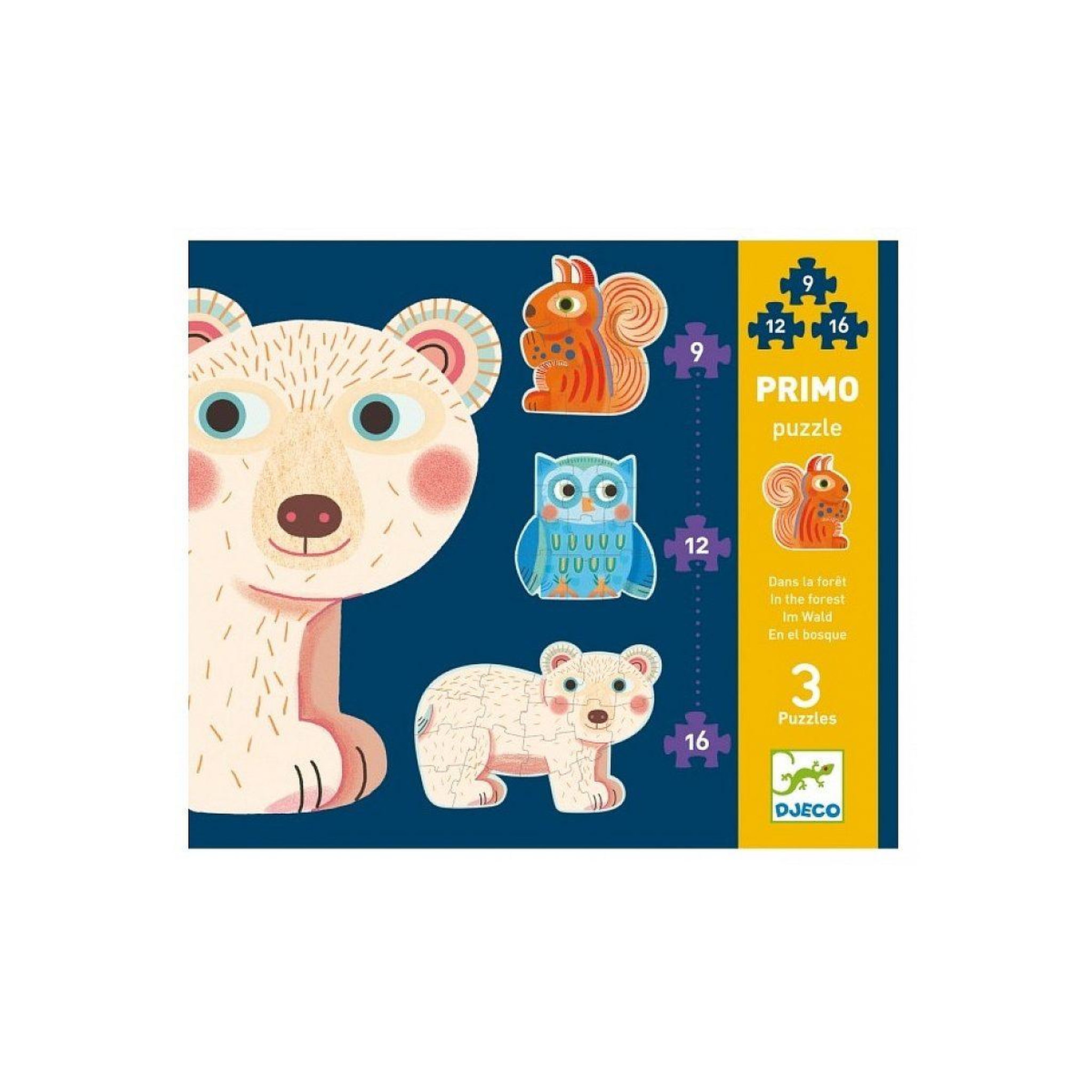 Djeco Puzzle evolutif primo dans la foret