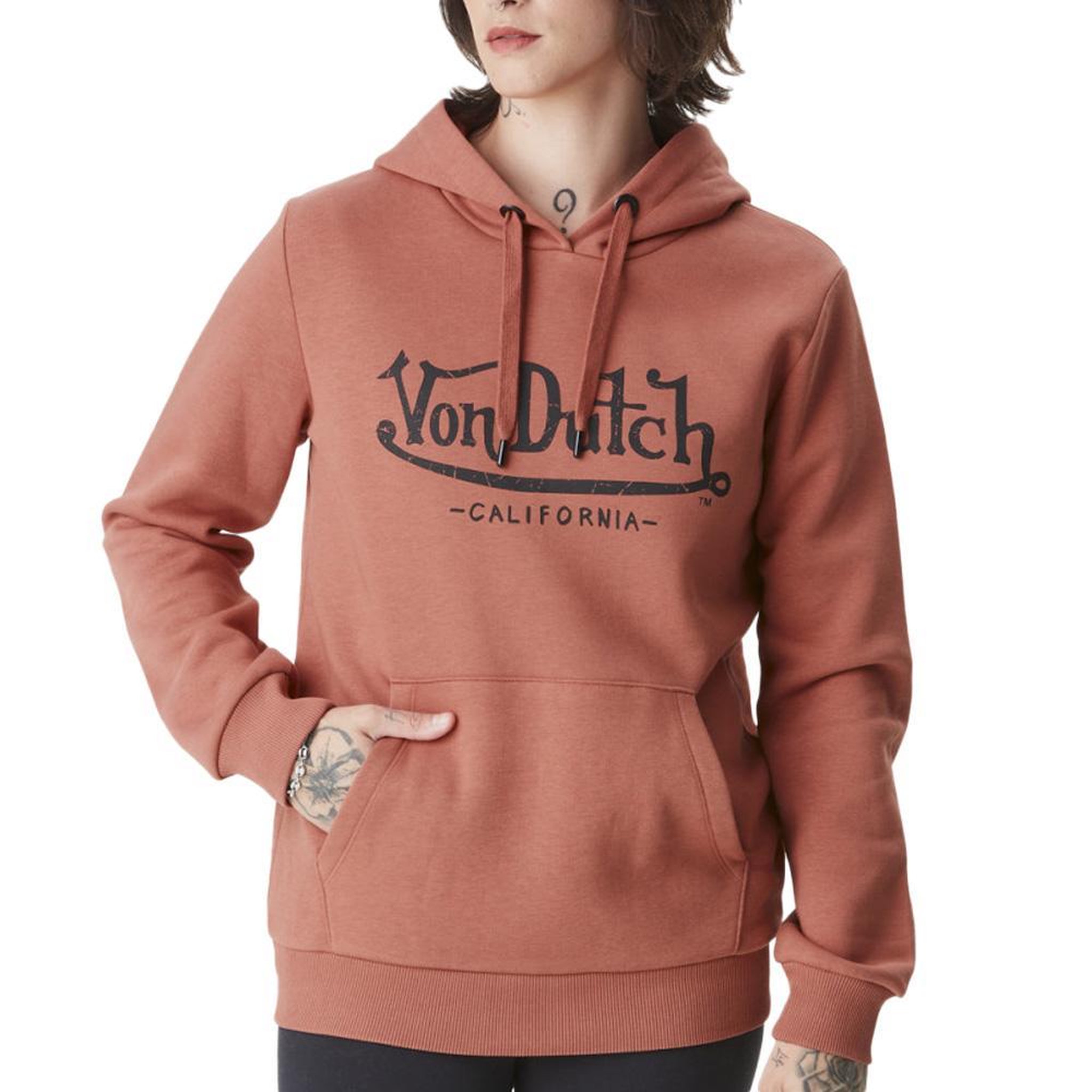 Voir la diapositive 1 : VON DUTCH Sweat Rouille Femme Von Dutch Bas2