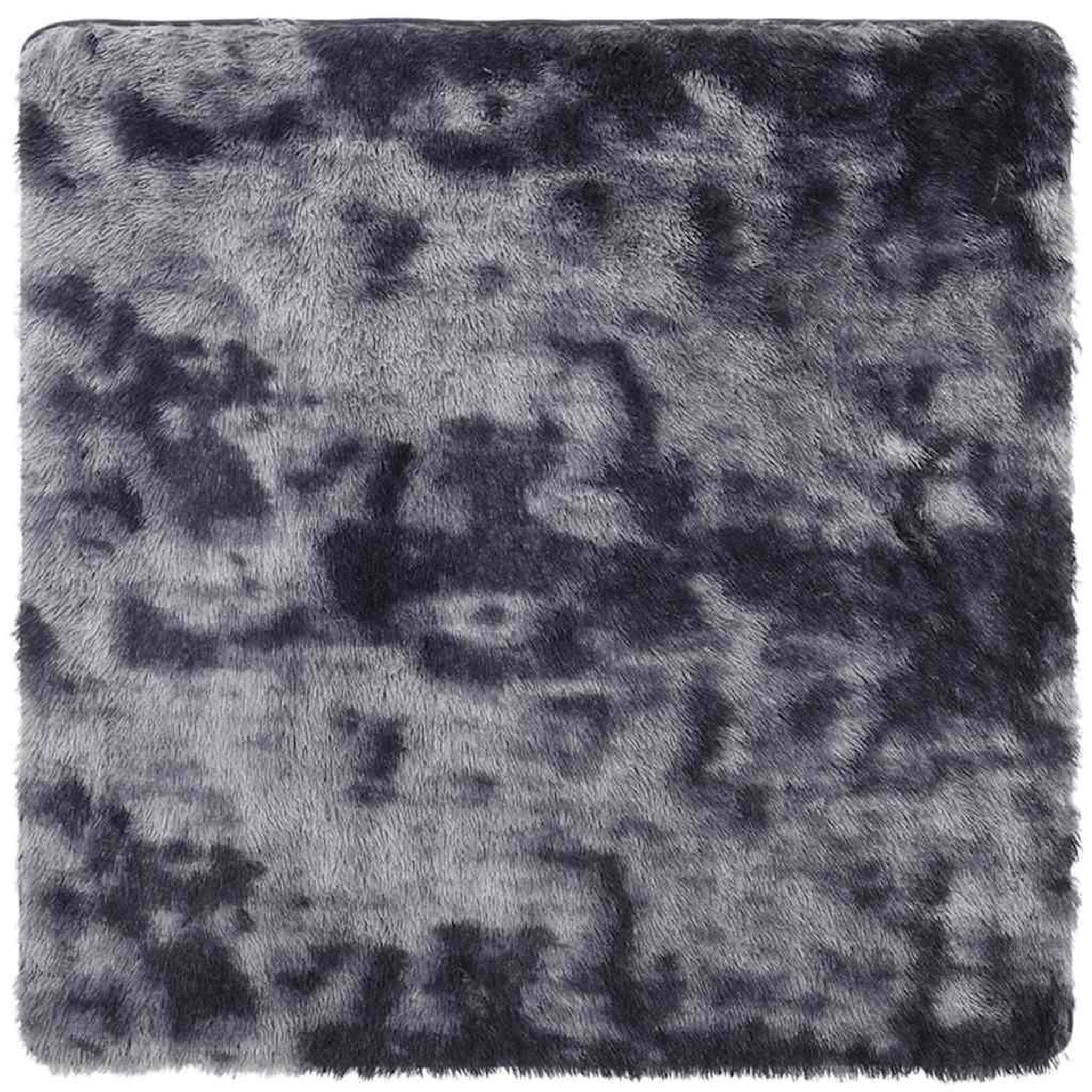 Voir la diapositive 2 : VIDAXL Tapis Shaggy a poils longs NAVARRA gris fonce 160x160 cm