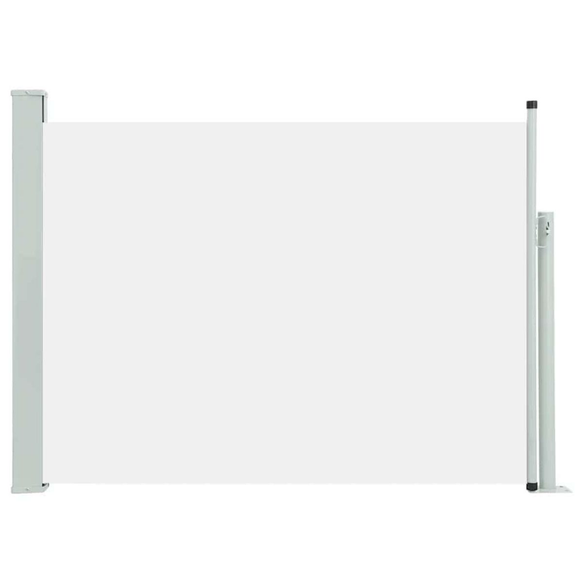 VIDAXL Auvent lateral retractable de patio 120x500 cm Creme
