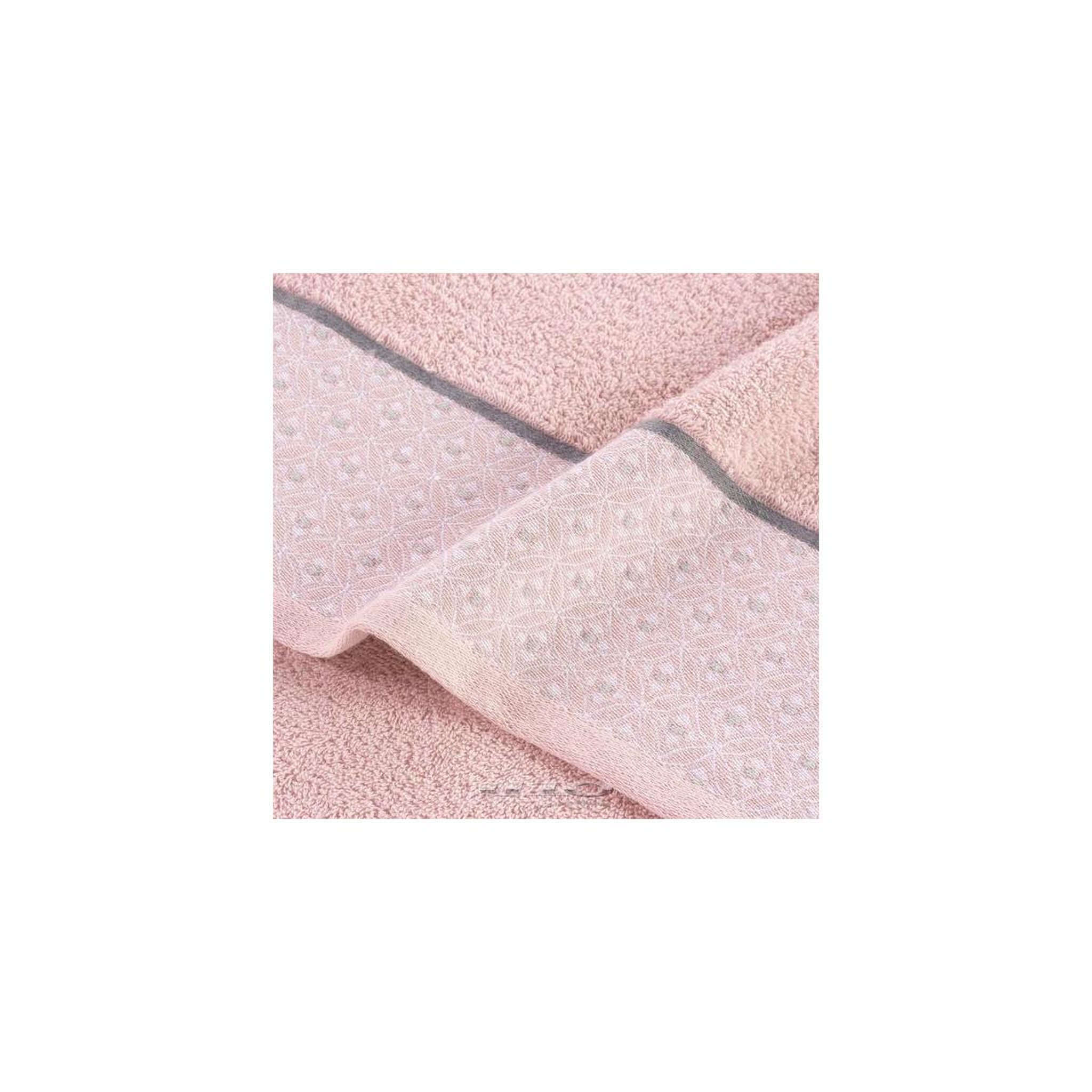 Voir la diapositive 2 : Douceur d'Intérieur Tapis de bain jacquard  belina  50x85cm rose