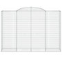 Voir la diapositive 4 : VIDAXL Paniers a gabions arques 8 pcs 300x50x200/220 cm Fer galvanise