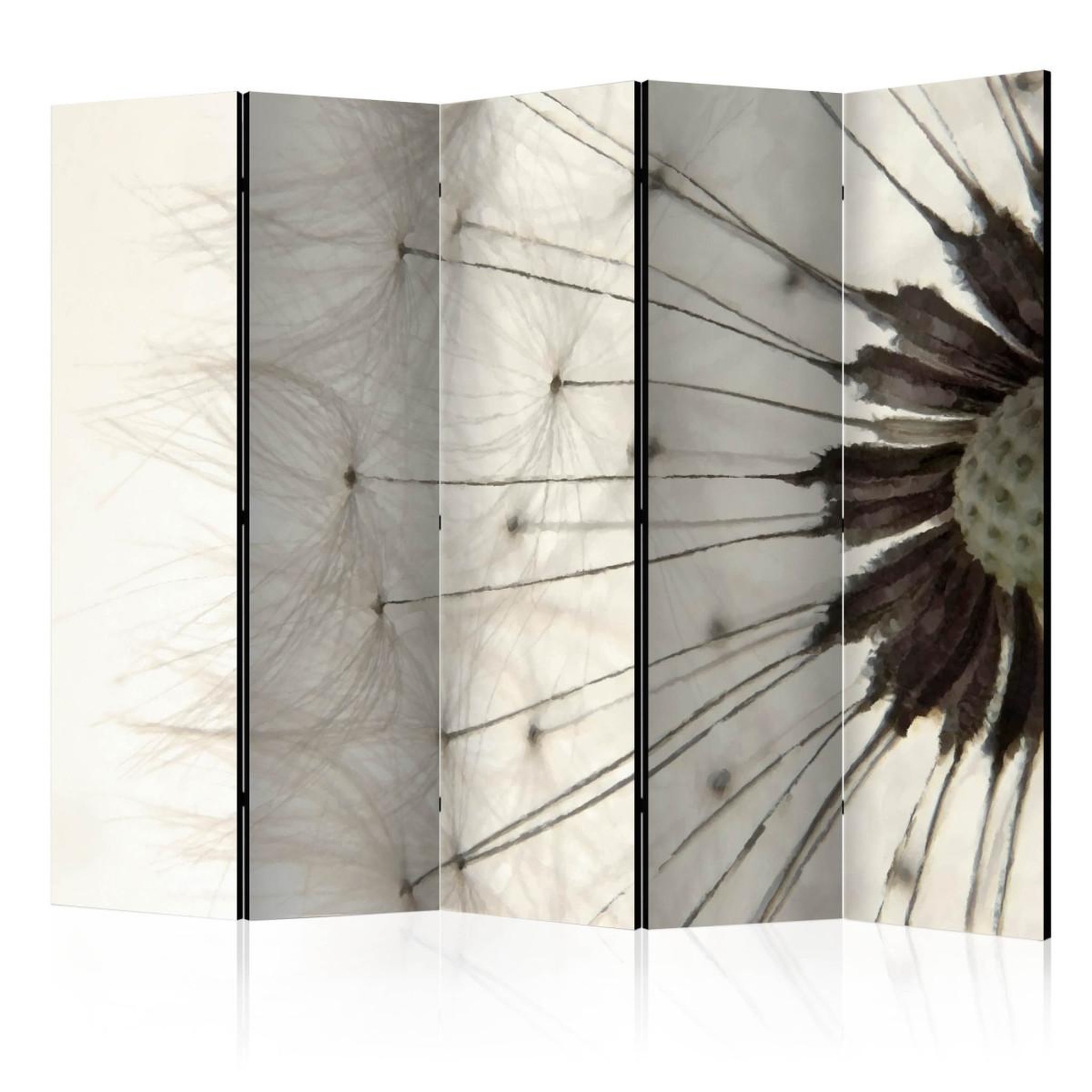 Paris Prix Paravent 5 volets  white dandelion  172x225cm