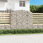 Voir la diapositive 1 : VIDAXL Panier de gabions arque 200x30x180/200 cm Fer galvanise
