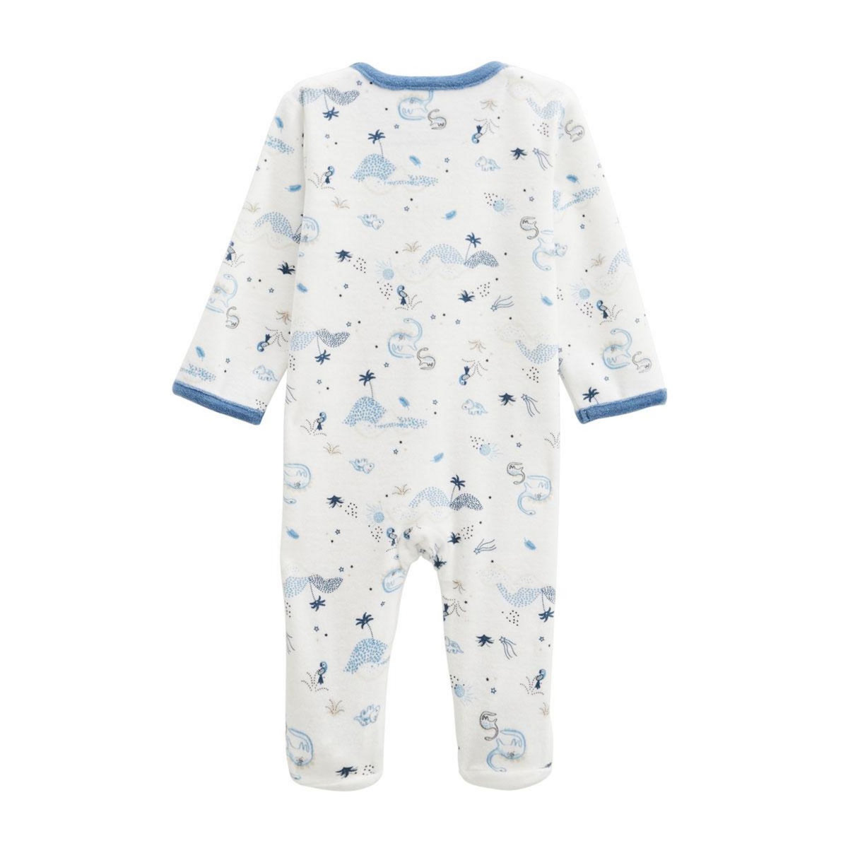 Petit Béguin Pyjama bébé en velours Dune Valley