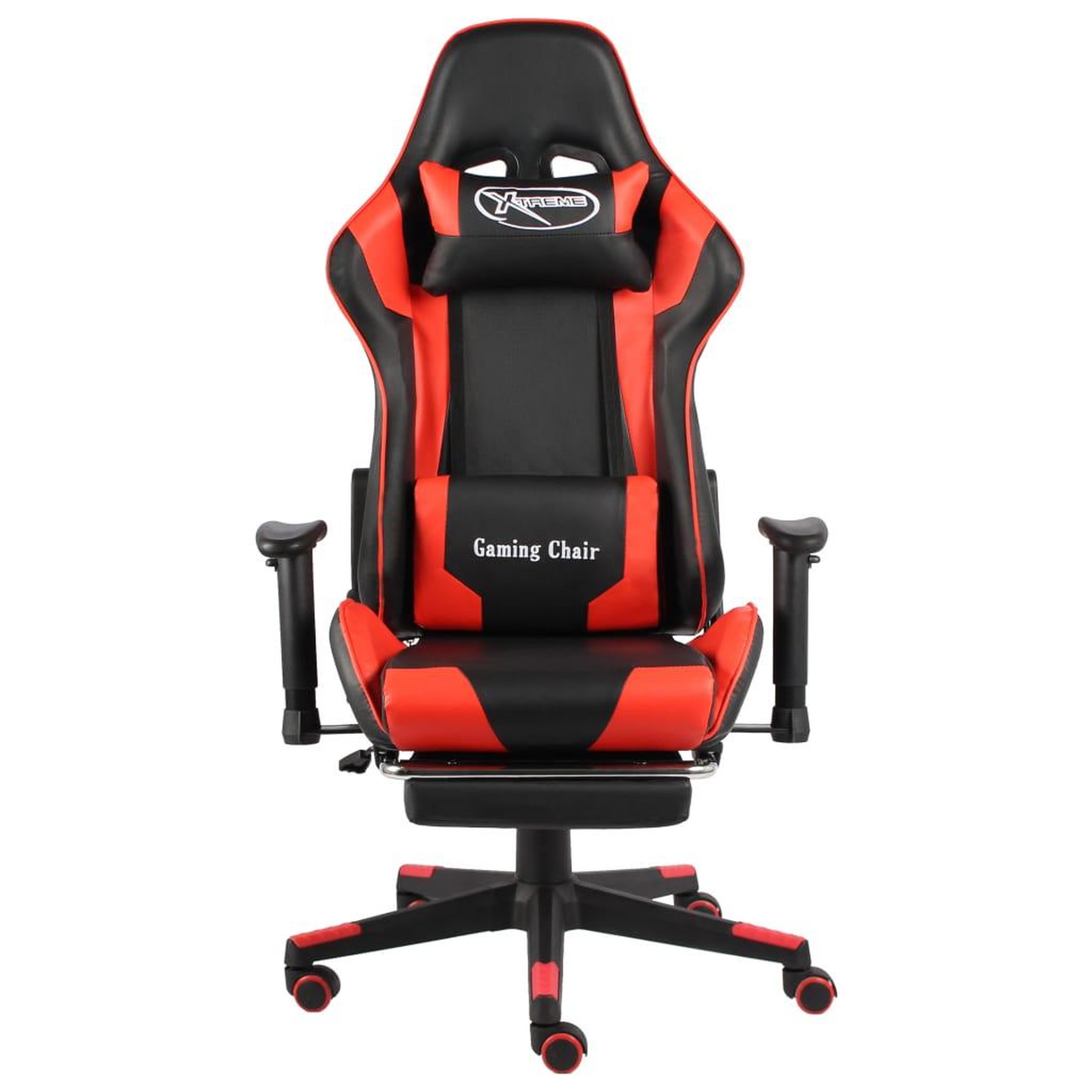 Voir la diapositive 2 : VIDAXL Chaise de jeu pivotante avec repose-pied Rouge PVC