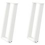 Voir la diapositive 2 : VIDAXL Pieds de table console forme de U 2 pcs 38x(72-73) cm acier