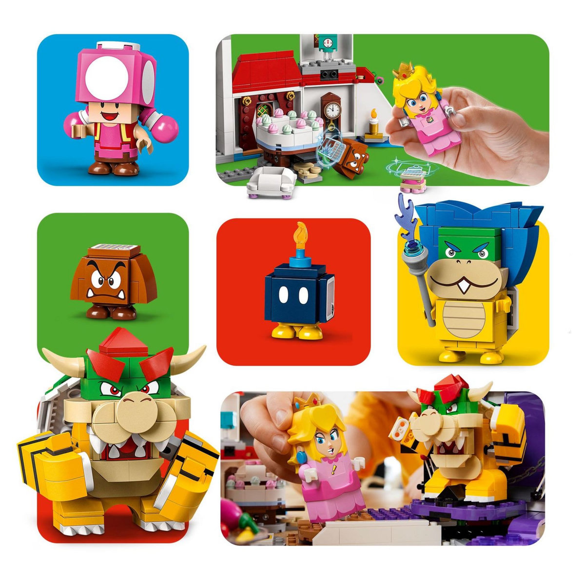 LEGO Super Mario 71408 Ensemble d&rsquo;Extension Le Château de Peach, Jouet Construction Enfant