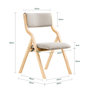 Voir la diapositive 3 : SOBUY Chaise Pliante Salle à Manger Gris clair 48x42x80cm FST40-HGX2