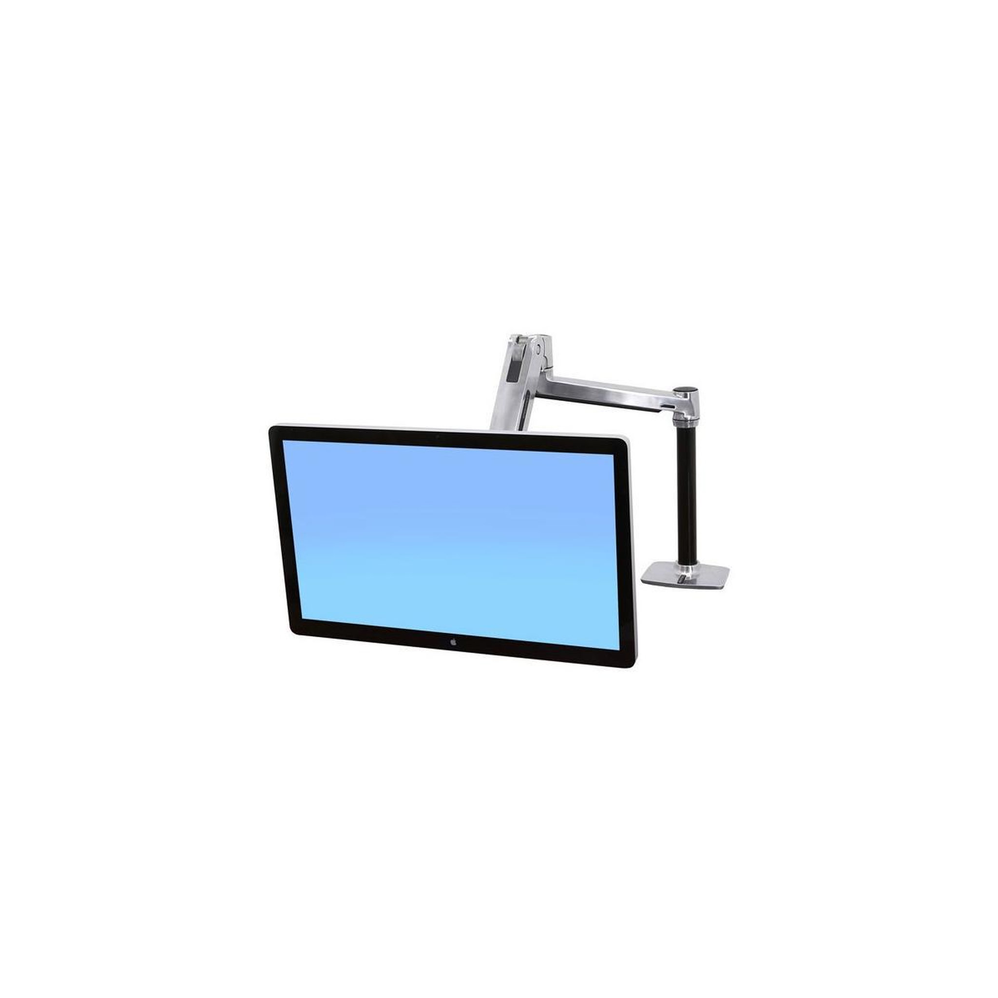 Voir la diapositive 3 : Ergotron Support d'écran Ergotron LX HD Sit-Stand Bras de bureau aluminium poli