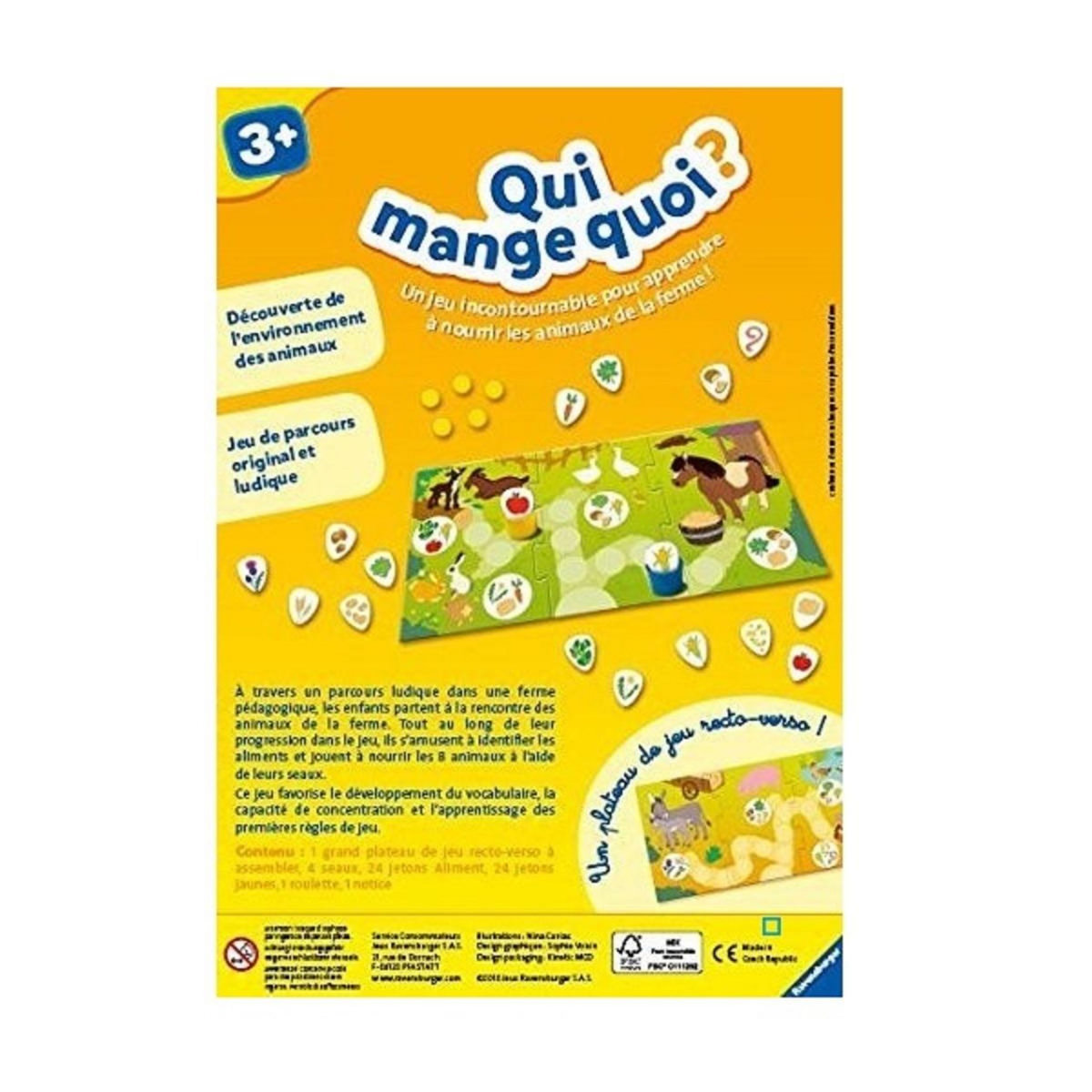RAVENSBURGER Jeu Qui mange quoi ?