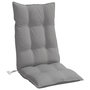 Voir la diapositive 5 : VIDAXL Coussins de chaise a dossier haut lot de 4 gris tissu oxford