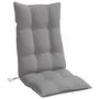 Voir la diapositive 5 : VIDAXL Coussins de chaise a dossier haut lot de 4 gris tissu oxford