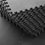HOMCOM Tapis en mousse de protection sol tapis de fitness 62 cm x 62 cm x 1 cm avec bordures tapis puzzle 25 pièces 9,3 m² de surface noir
