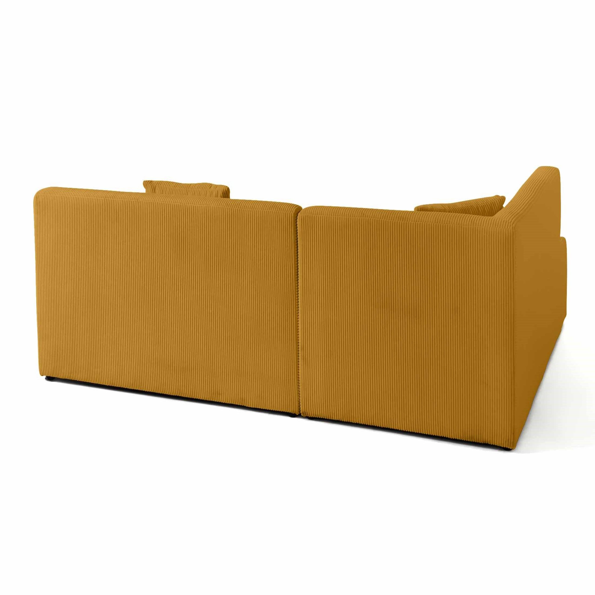 Voir la diapositive 4 : LISA DESIGN Onyx - canapé modulable d'angle gauche - 5 places - en velours côtelé
