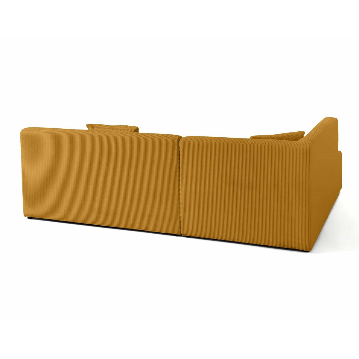 LISA DESIGN Onyx - canapé modulable d'angle gauche - 5 places - en velours côtelé