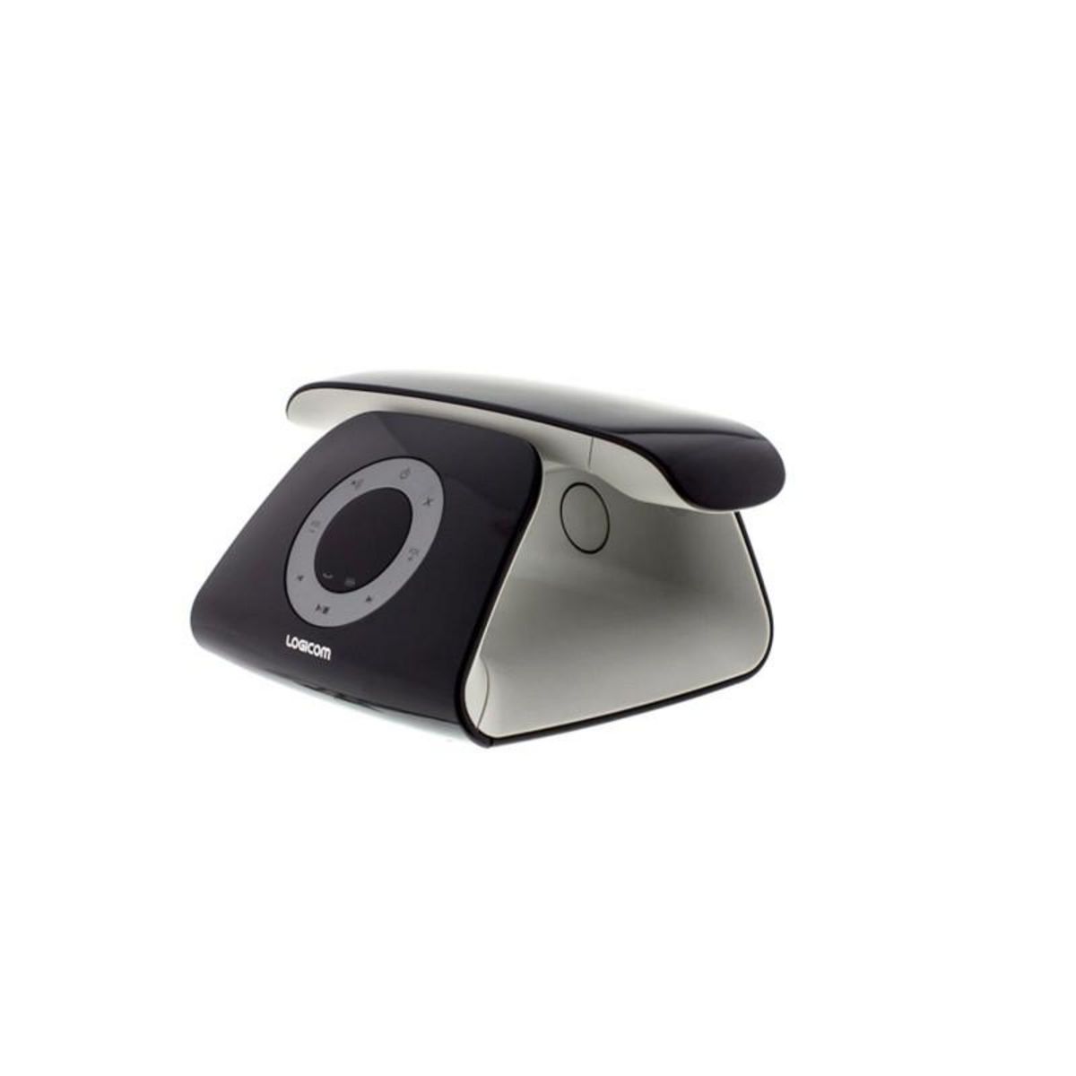 Logicom Téléphone sans fil Logicom Telephone fixe design retro repondeur Noir