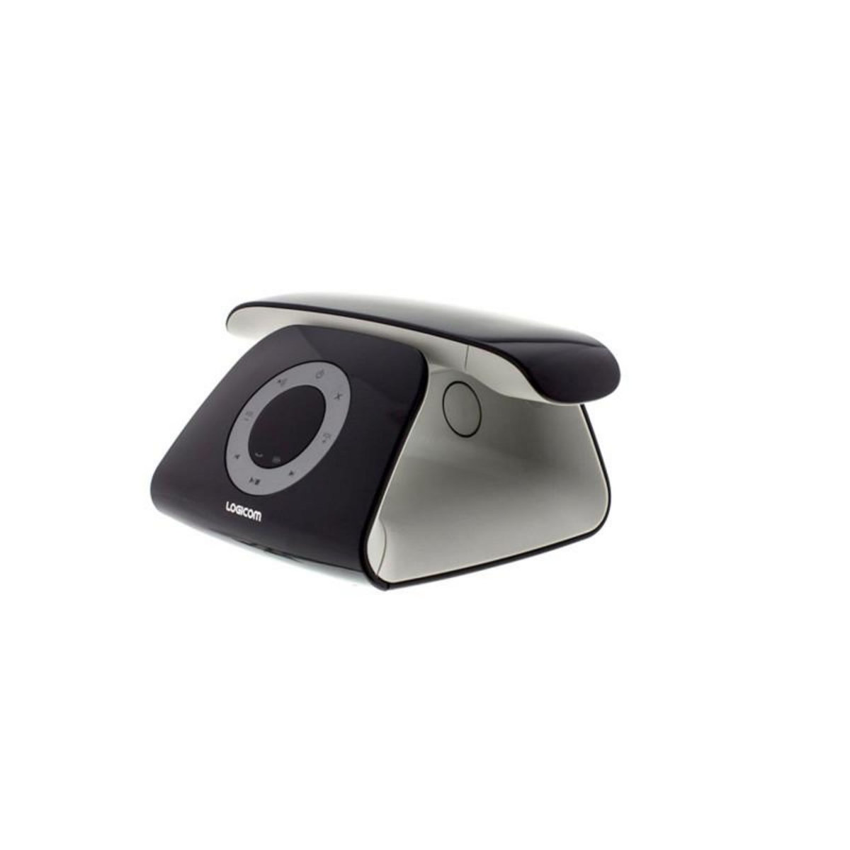 Logicom Téléphone sans fil Logicom Telephone fixe design retro repondeur Noir