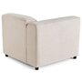 Voir la diapositive 5 : LISA DESIGN Suaro - module d'assise d'angle gauche en tissu texturé