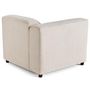 Voir la diapositive 5 : LISA DESIGN Suaro - module d'assise d'angle gauche en tissu texturé