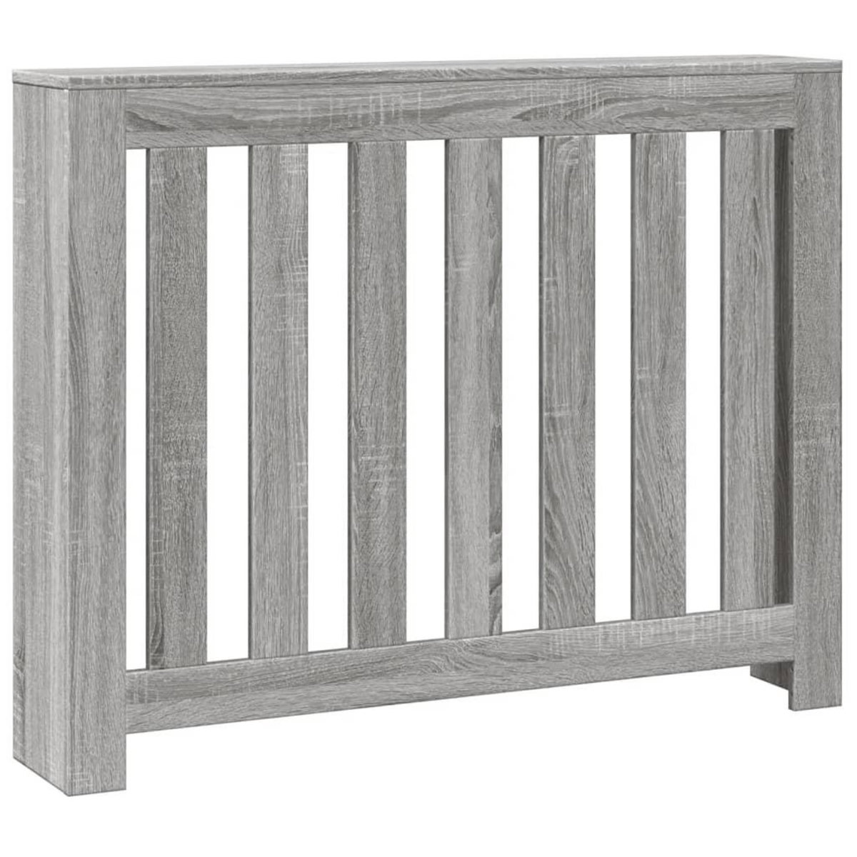 VIDAXL Cache-radiateur sonoma gris 104x20x82 cm bois d'ingenierie
