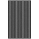 VIDAXL Paillasson noir et gris a rayures 90x150 cm