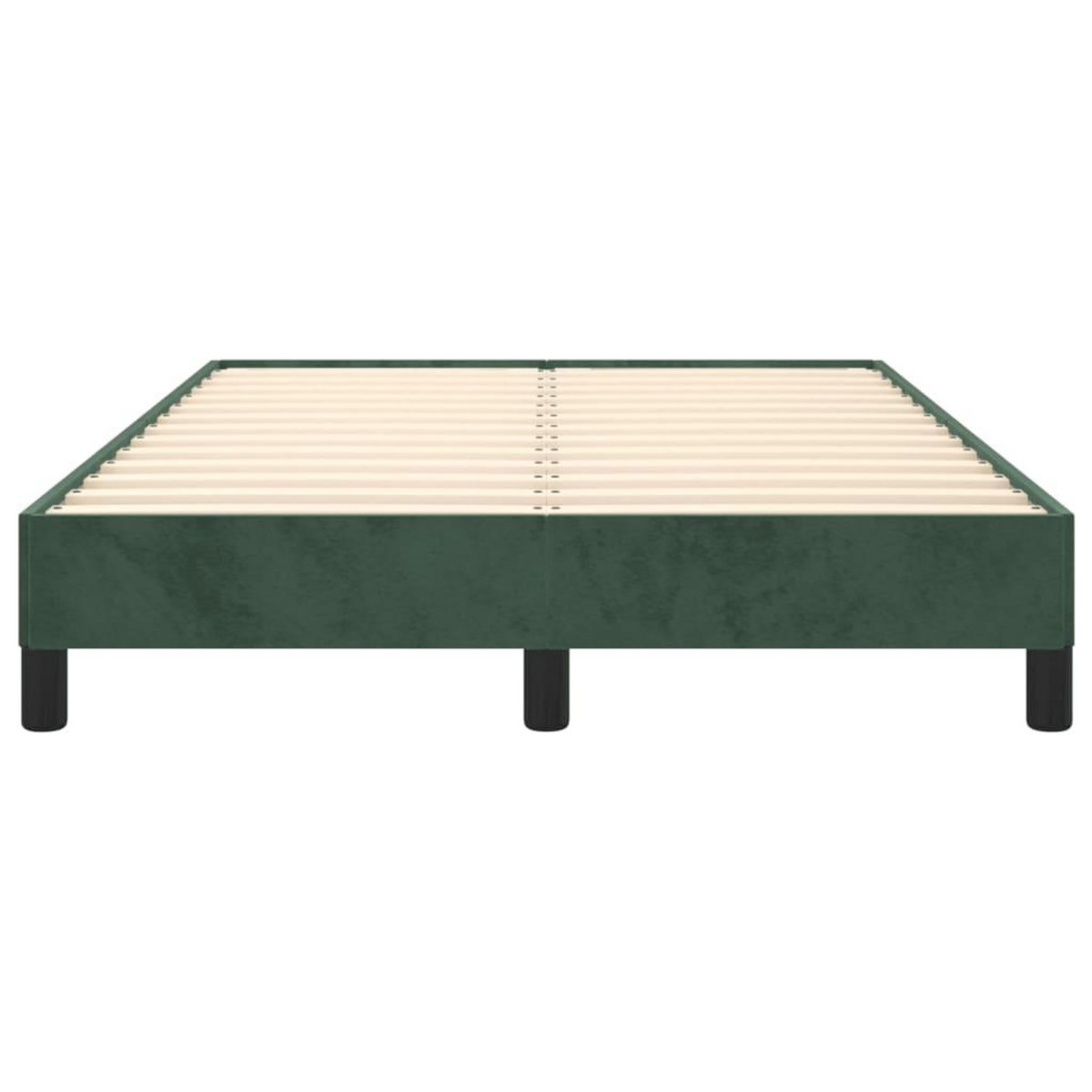 VIDAXL Cadre de lit sans matelas vert fonce 120x190 cm velours