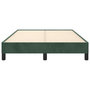 Voir la diapositive 5 : VIDAXL Cadre de lit sans matelas vert fonce 120x190 cm velours