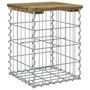 Voir la diapositive 2 : VIDAXL Banc de jardin design gabion 33x31x42 cm bois de pin impregne