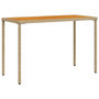 Voir la diapositive 2 : VIDAXL Table de jardin avec dessus en bois d'acacia beige 115x54x74 cm