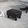 Voir la diapositive 4 : HOMCOM Pouf repose-pied charge max. 100 Kg dim. 40L x 30l x 24H cm synthétique chocolat