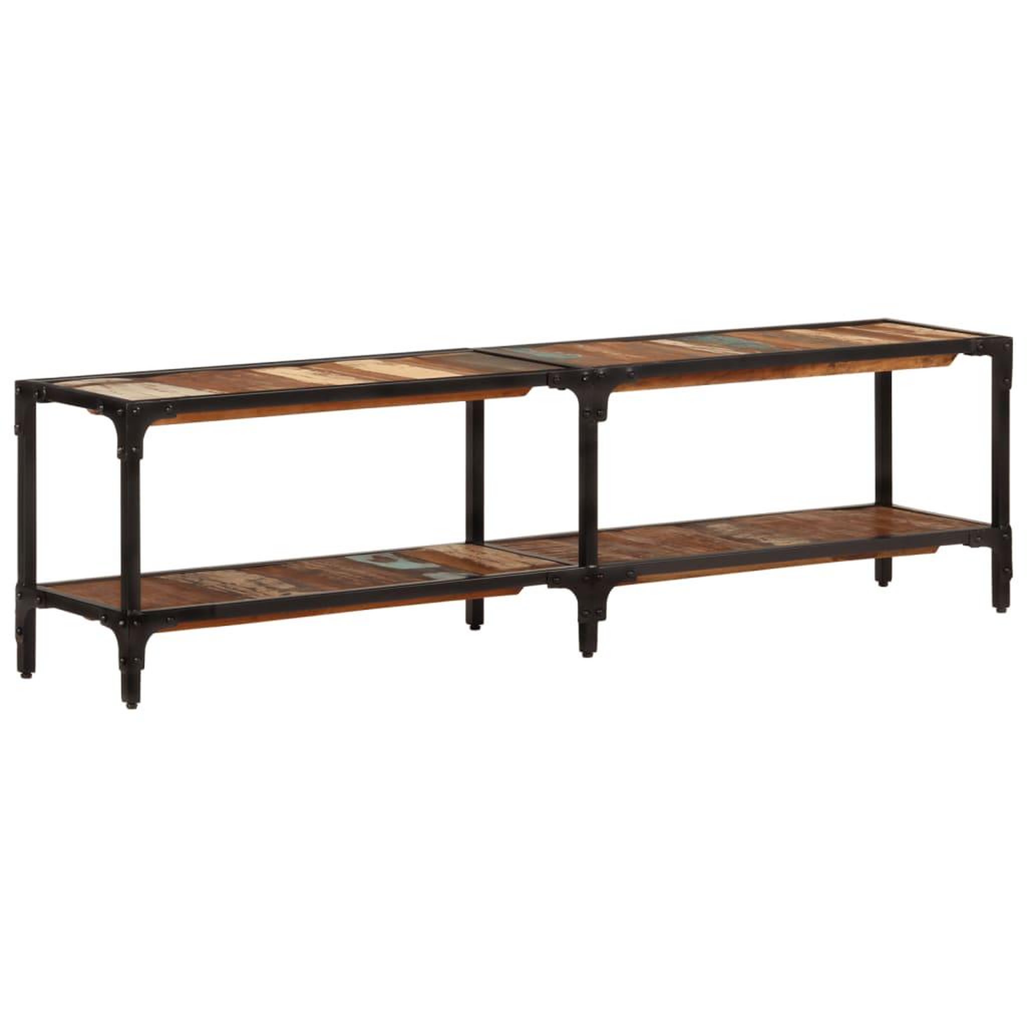Voir la diapositive 5 : VIDAXL Meuble TV 150x30x41 cm bois massif de recuperation