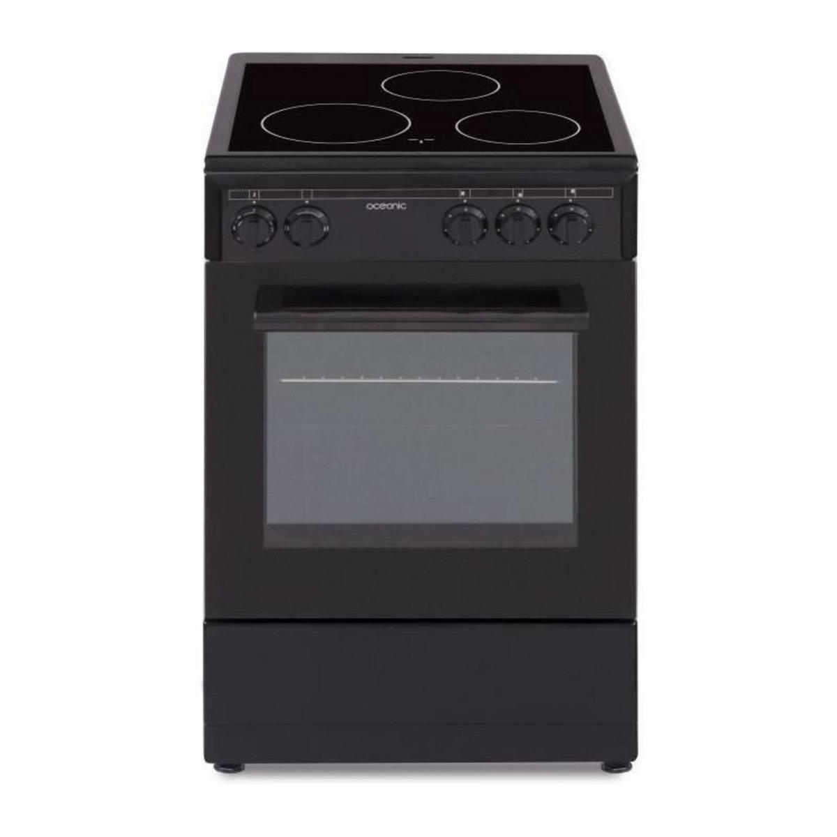 OCEANIC OCEANIC CV5050B8 Cuisiniere vitrocéramique 50x50 - Four convection naturelle - 48 L - Noir