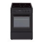 Voir la diapositive 1 : OCEANIC OCEANIC CV5050B8 Cuisiniere vitrocéramique 50x50 - Four convection naturelle - 48 L - Noir