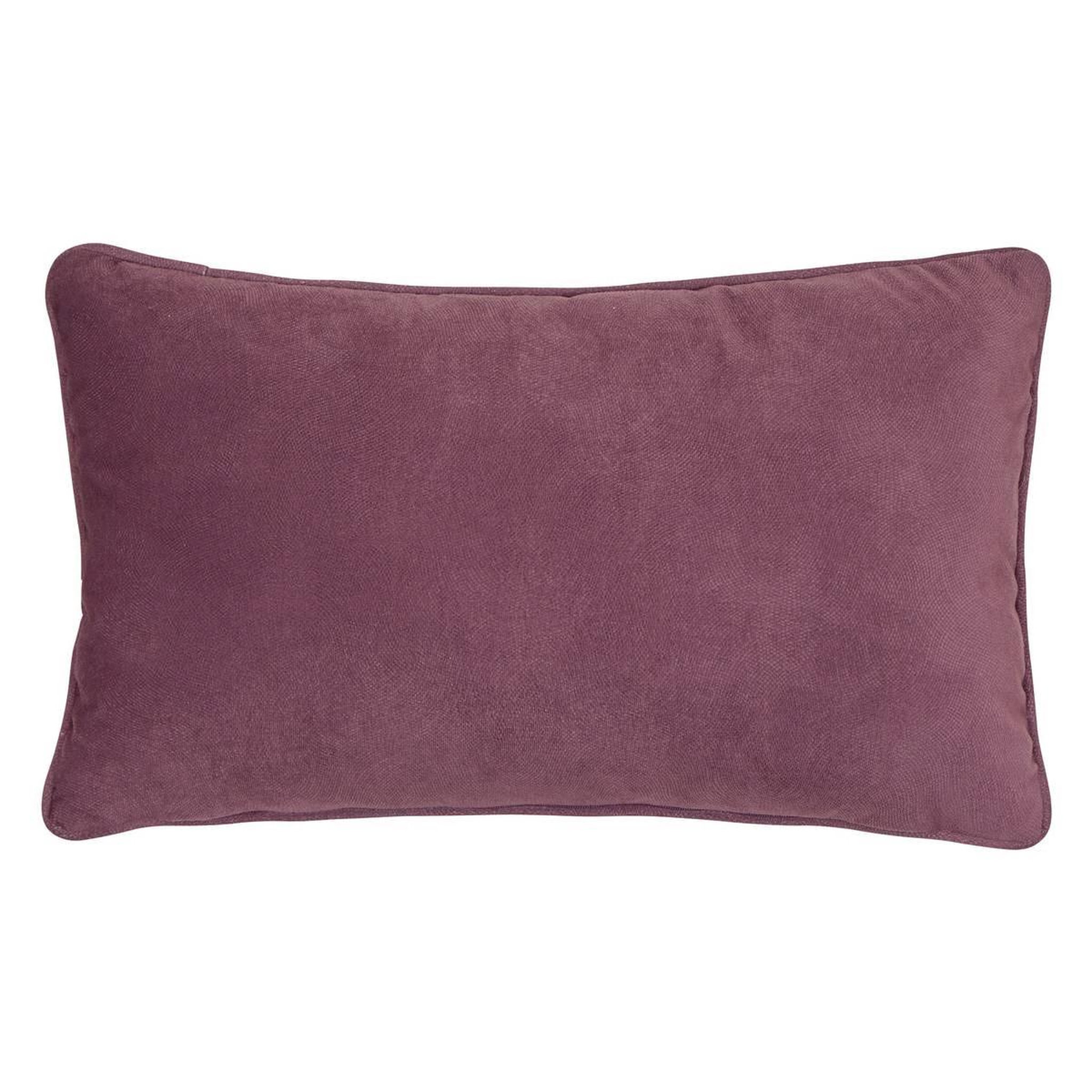 ATMOSPHERA Coussin déco uni  lilou  30x50cm parme