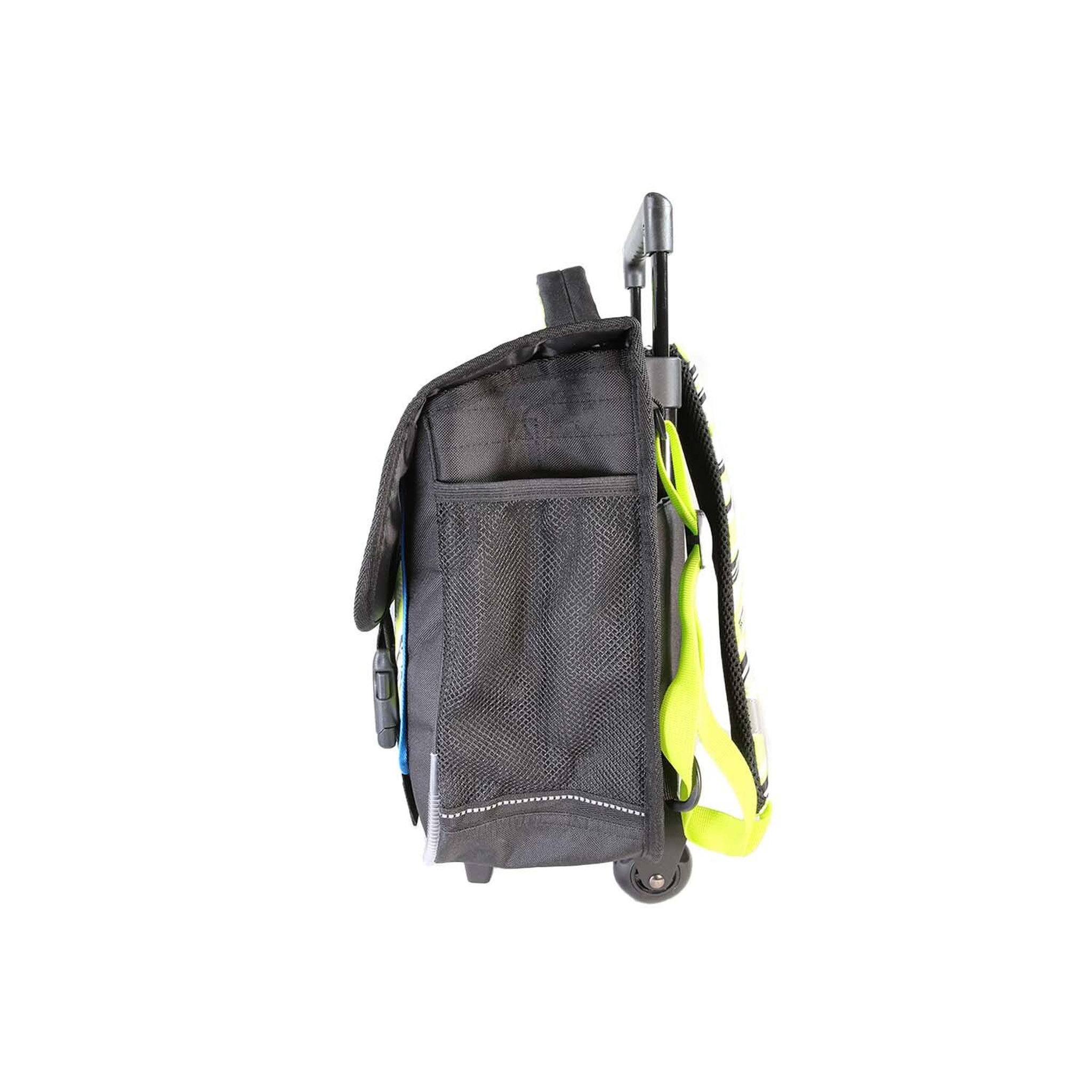Voir la diapositive 3 : Bagtrotter Beyblade X - Cartable Scolaire à Roulettes 38 cm - Garçon - Noir/Vert - 2 Compartiments