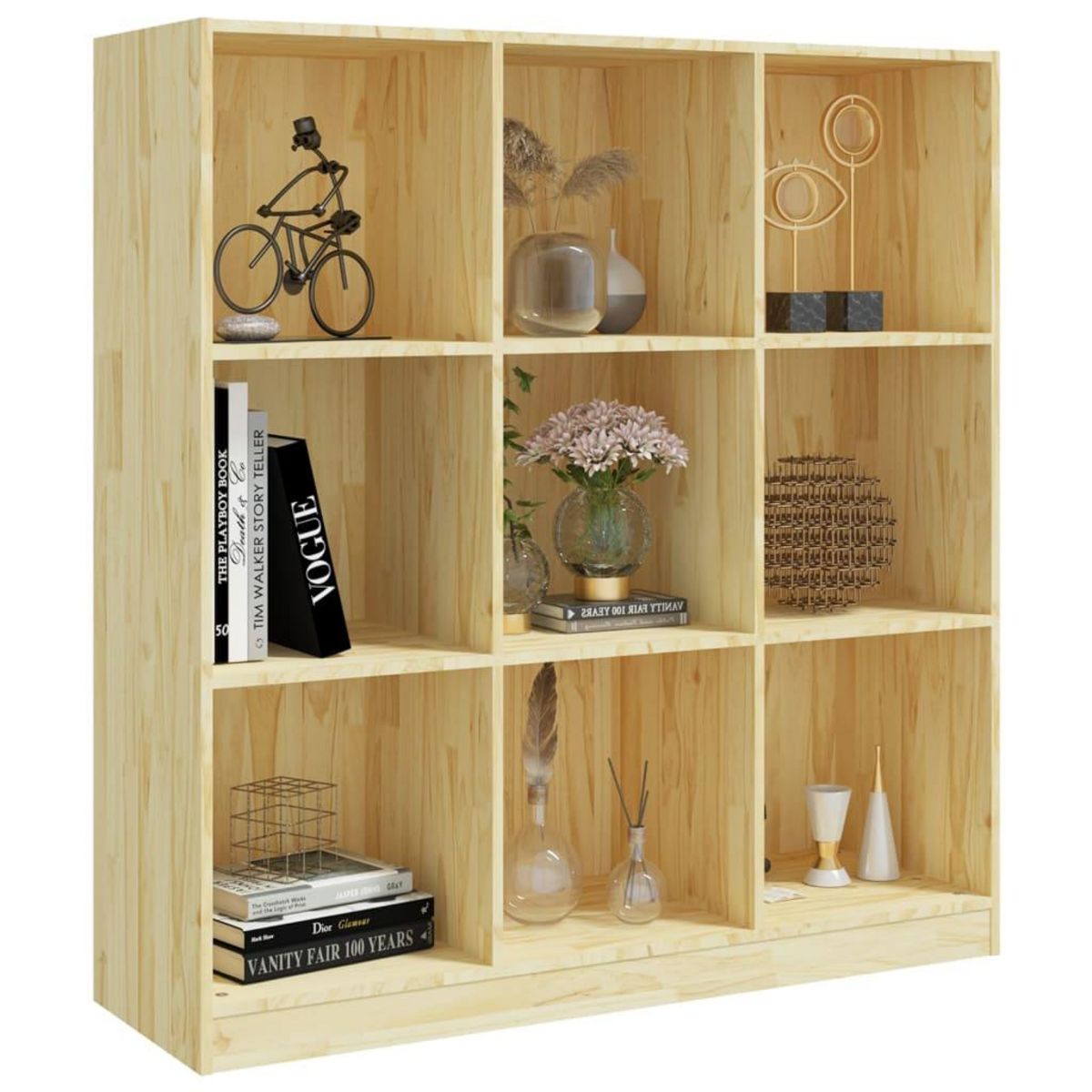 VIDAXL Bibliotheque/Separateur de piece 104x33,5x110 cm pin massif