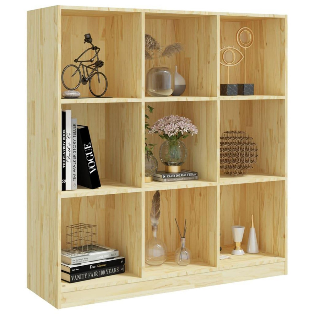 VIDAXL Bibliotheque/Separateur de piece 104x33,5x110 cm pin massif
