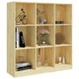 Voir la diapositive 4 : VIDAXL Bibliotheque/Separateur de piece 104x33,5x110 cm pin massif