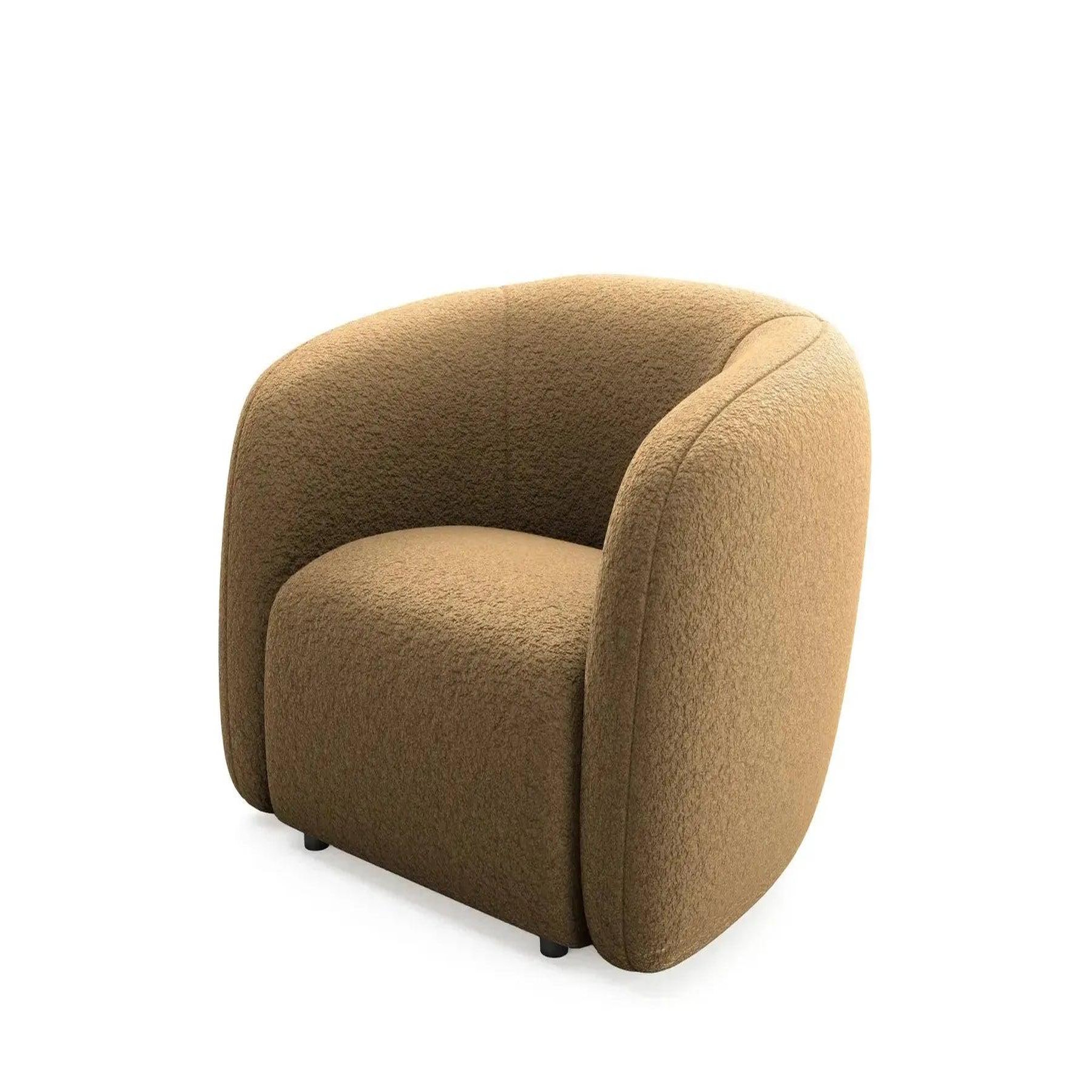 Voir la diapositive 4 : CASANOVA PARIS Bahia - fauteuil tissu bouclette