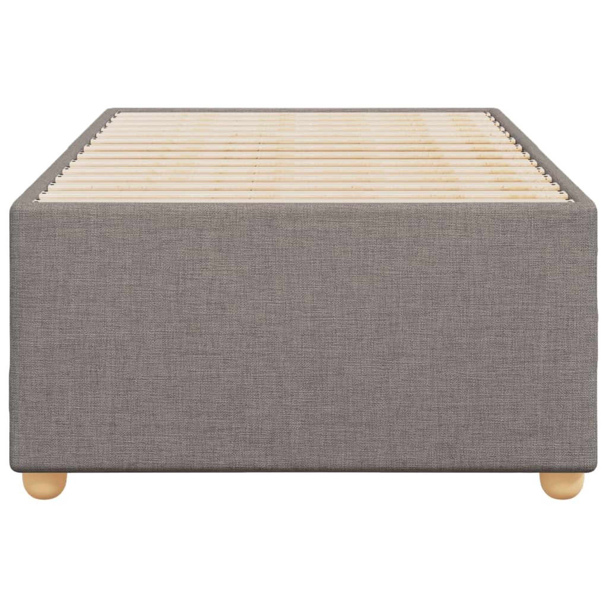 Voir la diapositive 4 : VIDAXL Cadre de lit sans matelas taupe 100x200 cm tissu